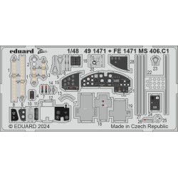 Eduard FE1471 1/48 MS 406.C1 Photo-Etched for Aircraft