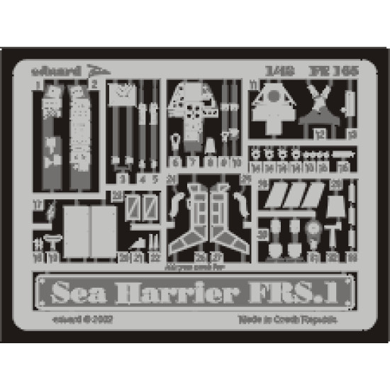 Eduard FE165 1/48 Sea Harrier FRS.1 Photo-Etched for Aircraft Zoom set Eduard FE165 1/48 Sea Harrier FRS.1 Photo-Etched for Aircraft Zoom set
