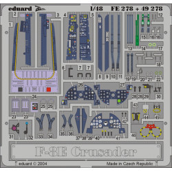 Eduard FE278 1/48 F-8E Photo-Etched for Aircraft Zoom set