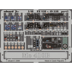 Eduard FE338 1/48 Me 410B Photo-Etched for Aircraft Zoom set