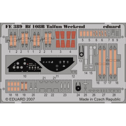 Eduard FE389 1/48 Bf 108B Taifun Weekend Photo-Etched for Aircraft Zoom set