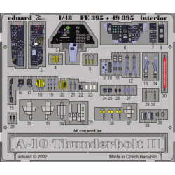 Eduard FE395 1/48 A-10 Photo-Etched for Aircraft Zoom set