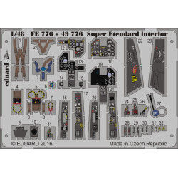 Eduard FE776 1/48 Super Étendard interior Photo-Etched for Aircraft Zoom set