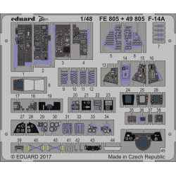 Eduard FE805 1/48 F-14A Photo-Etched for Aircraft Zoom set