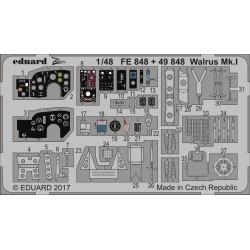 Eduard FE848 1/48 Walrus Mk.I Photo-Etched for Aircraft Zoom set