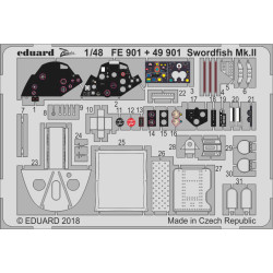 Eduard FE901 1/48 Swordfish Mk.II Photo-Etched for Aircraft Zoom set
