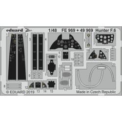 Eduard FE969 1/48 Hunter F.6 Photo-Etched for Aircraft Zoom set