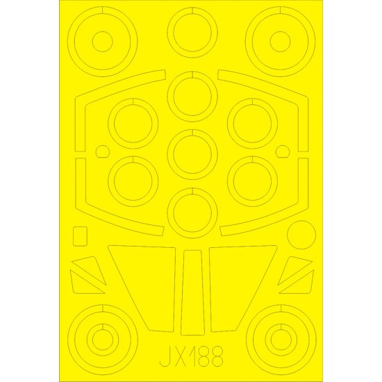 Eduard JX188 1/32 Mirage IIIc Sticker for Aircraft