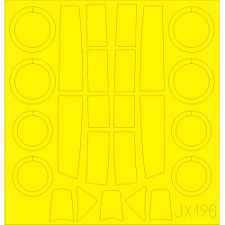 Eduard JX196 1/32 Me 262B-1 Sticker for Aircraft