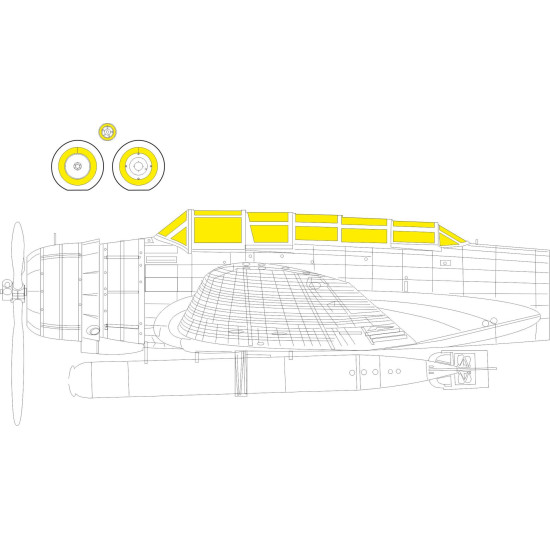 Eduard JX326 1/35 B5N2 TFace Sticker for Aircraft