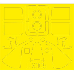 Eduard LX005 1/24 F6F-5 Sticker for Aircraft