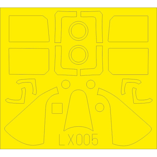 Eduard LX005 1/24 F6F-5 Sticker for Aircraft