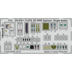 Eduard SS679 1/72 EF-2000 Typhoon Single Seater Photo-Etched for Aircraft Zoom set