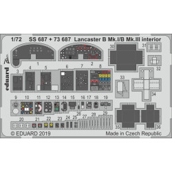Eduard SS687 1/72 Lancaster B Mk.I/B Mk.III interior Photo-Etched for Aircraft Zoom set
