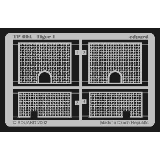 Eduard TP004 1/35 Tiger I Photo-Etched for AFV Zoom set