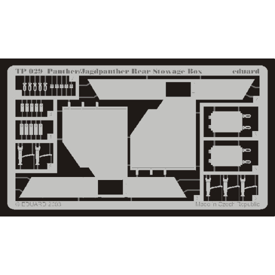 Eduard TP029 1/35 Panther/Jagdpanther rear stowage box Photo-Etched for AFV Zoom set
