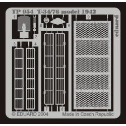 Eduard TP054 1/35 T-34/76 Model 1942 Photo-Etched for AFV Zoom set