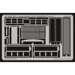 Eduard TP089 1/35 KV-1 mesh model 1942 Simplified turret Photo-Etched for AFV Zoom set