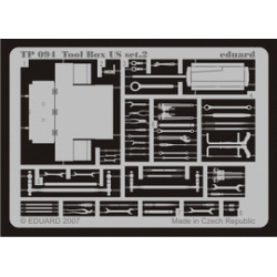 Eduard TP094 1/35 Tool Box US set.2 Photo-Etched for AFV Zoom set