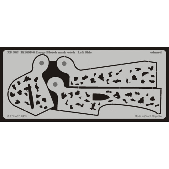 Eduard XF562 1/48 Bf 109F/G Large Blotch mask-etch Sticker for Aircraft