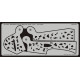 Eduard XF562 1/48 Bf 109F/G Large Blotch mask-etch Sticker for Aircraft