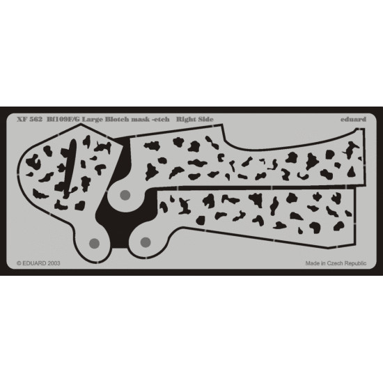 Eduard XF562 1/48 Bf 109F/G Large Blotch mask-etch Sticker for Aircraft