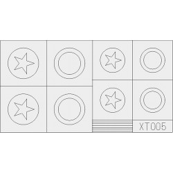Eduard XT005 1/35 US Stars Large Sticker for AFV