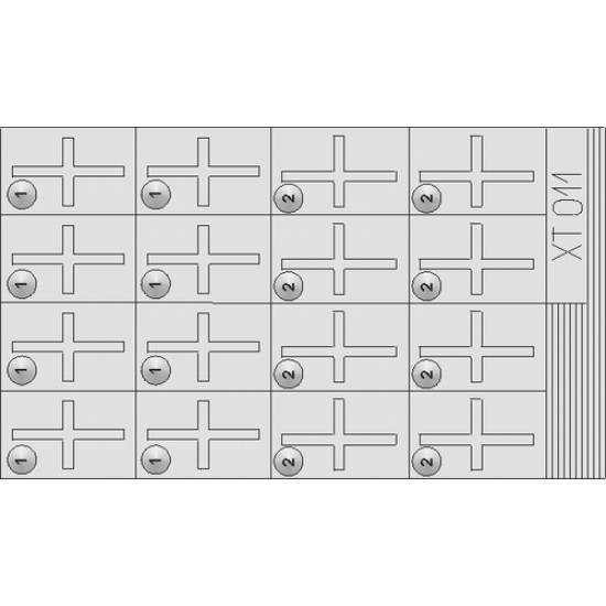 Eduard XT011 1/35 Jerry Can Crosses Sticker for AFV