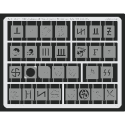 Eduard XT032 1/35 Divisional Insignia Waffen SS 1940-45 Sticker for AFV