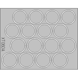 Eduard XT060 1/35 King Tiger wheel mask Sticker for AFV