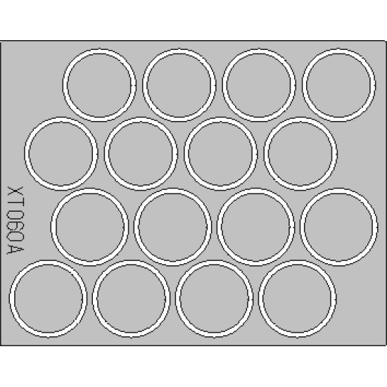 Eduard XT060 1/35 King Tiger wheel mask Sticker for AFV