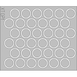 Eduard XT071 1/35 Pz.IV Ausf.H/J wheel mask Sticker for AFV