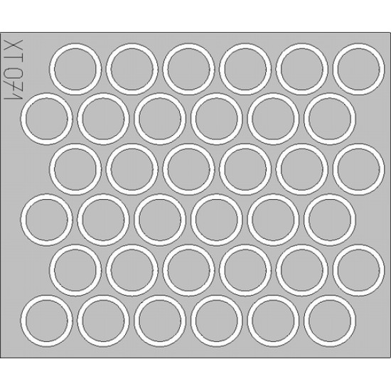 Eduard XT071 1/35 Pz.IV Ausf.H/J wheel mask Sticker for AFV