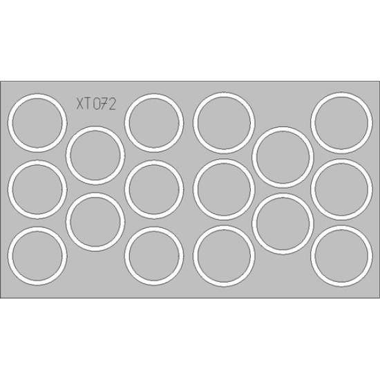 Eduard XT072 1/35 Panther Ausf.G wheel mask Sticker for AFV