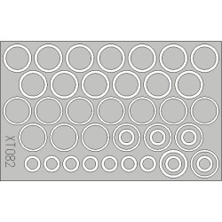 Eduard XT082 1/35 StuG.III wheel mask Sticker for AFV