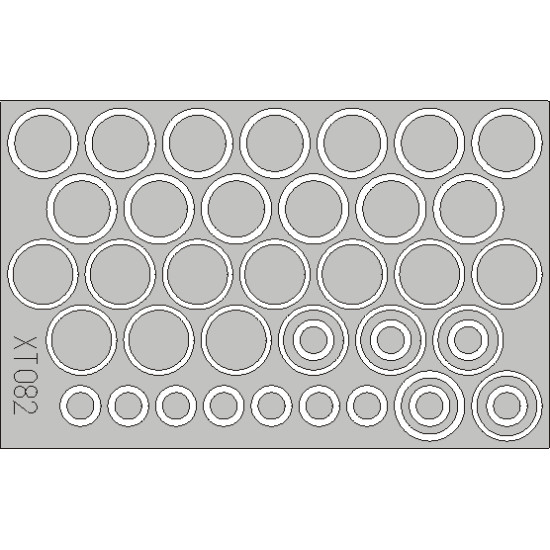 Eduard XT082 1/35 StuG.III wheel mask Sticker for AFV