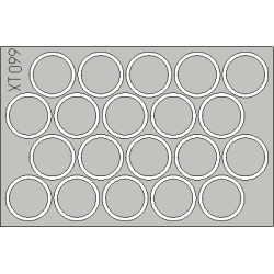 Eduard XT099 1/35 YPR wheel mask Sticker for AFV