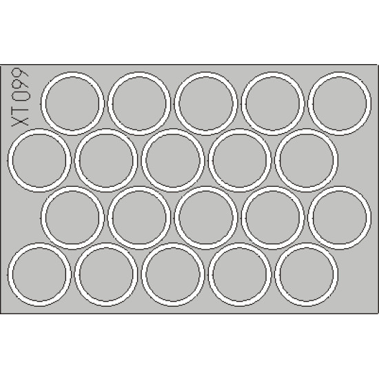 Eduard XT099 1/35 YPR wheel mask Sticker for AFV