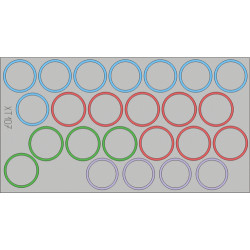 Eduard XT107 1/35 Tiger I wheel mask Sticker for AFV