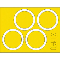 Eduard XT140 1/35 Flak 38 30mm wheel masks Sticker for AFV