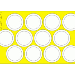 Eduard XT150 1/35 M-7 wheel masks Sticker for AFV