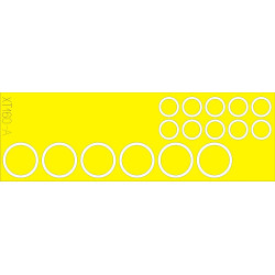 Eduard XT160 1/35 M-26 wheel masks Sticker for AFV