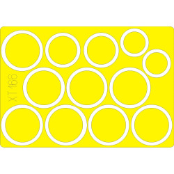 Eduard XT166 1/35 BT-7 wheel masks Sticker for AFV