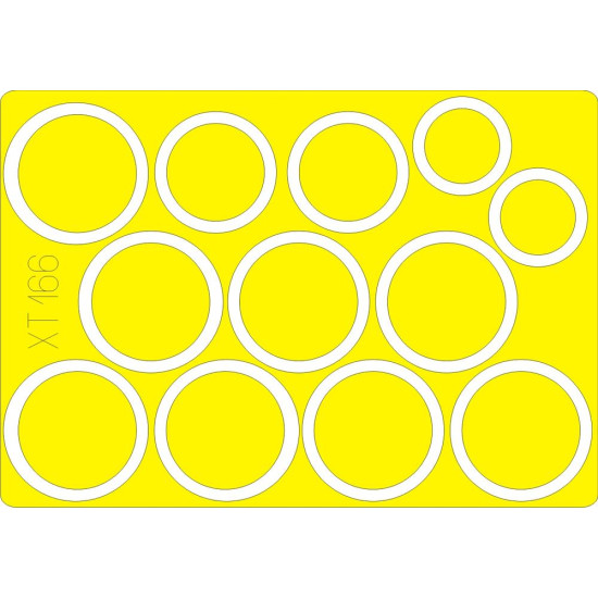 Eduard XT166 1/35 BT-7 wheel masks Sticker for AFV