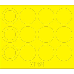 Eduard XT191 1/35 Merkava IIID wheel masks Sticker for AFV