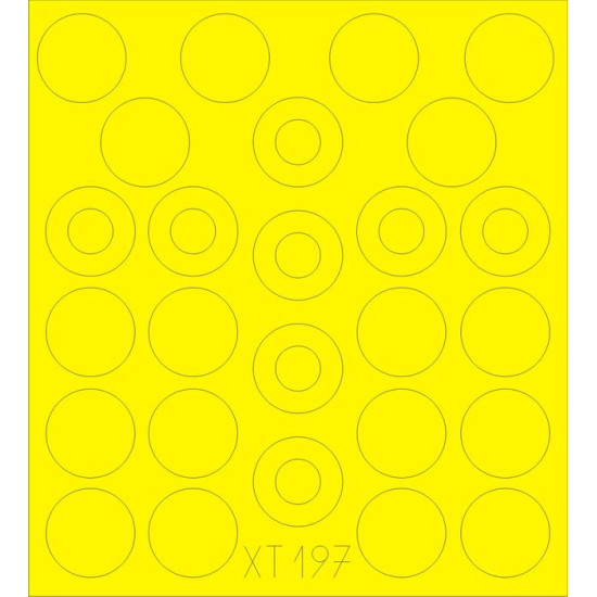 Eduard XT197 1/35 M-109A wheel masks Sticker for AFV