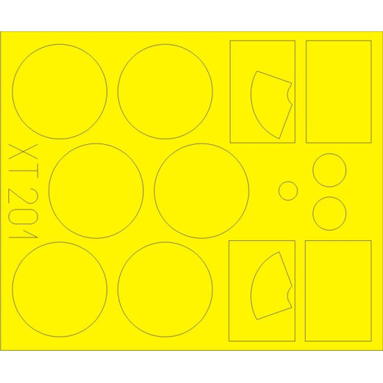 Eduard XT201 1/35 Kfz.2 Radio car Sticker for AFV