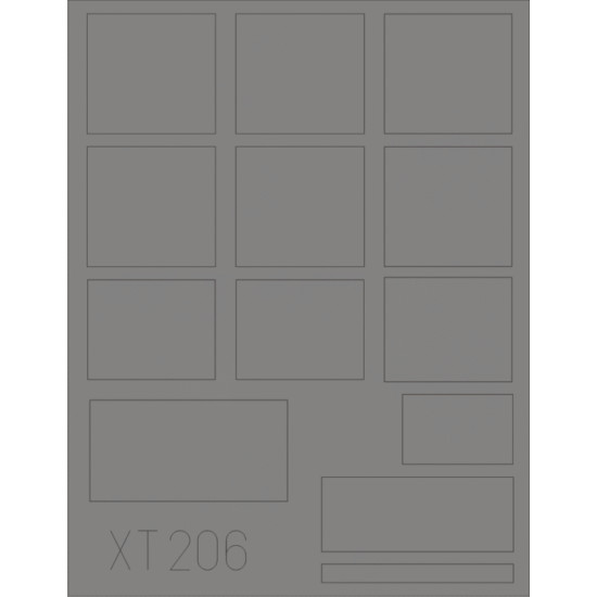 Eduard XT206 1/35 L 4500 Büssing NAG windows Sticker for AFV