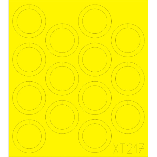 Eduard XT217 1/35 Su-76M wheels Sticker for AFV