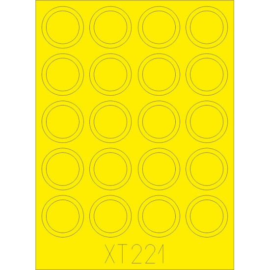 Eduard XT221 1/35 R35 French light tank Sticker for AFV
